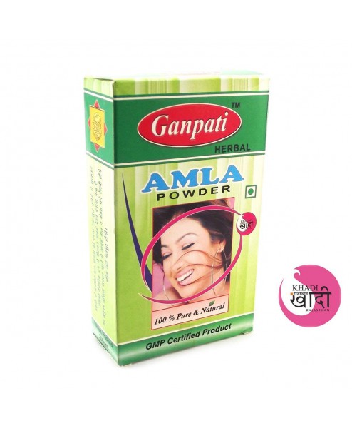 Ganpati Harbal Khadi Certified Amla Powder  150gm